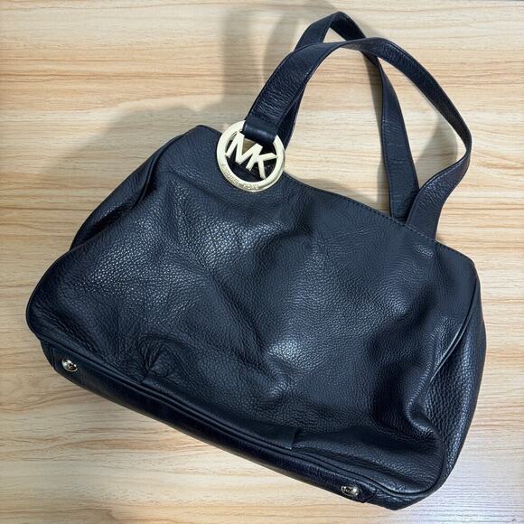 MICHAEL Michael Kors Fulton Large East West Tote Pebbled Leather Shoulder Bag - Picture 2 of 5